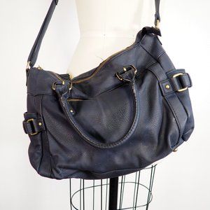 Merona Navy Blue Satchel Purse
